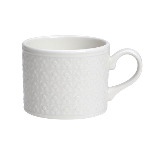 Steelite Bead Vitrified Porcelain White Cup Accent 35cl Pack of 12