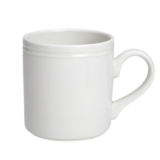 Steelite Bead Vitrified Porcelain White Mug 28.5cl Pack of 12