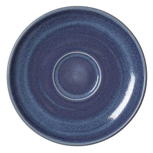 Steelite Revolution Vitrified Porcelain Bluestone Round Saucer 15.25cm Pack of 12