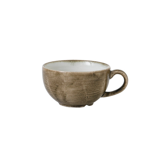 Churchill Stonecast Patina Vitrified Porcelain Antique Taupe Cappuccino Cup 34.4cl Pack of 12