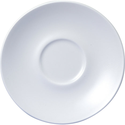 Churchill Vellum Vitrified Porcelain White Round Saucer 15.6 cm Pack of 12