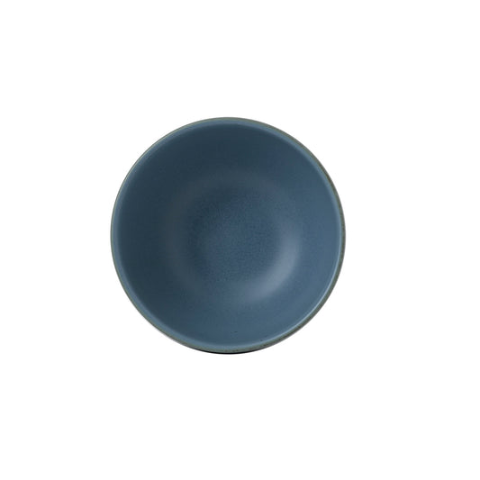 Churchill Nourish Vitrified Porcelain Oslo Blue Round Contour Deep Bowl 15.5x7cm 77cl 26oz Pack of 6