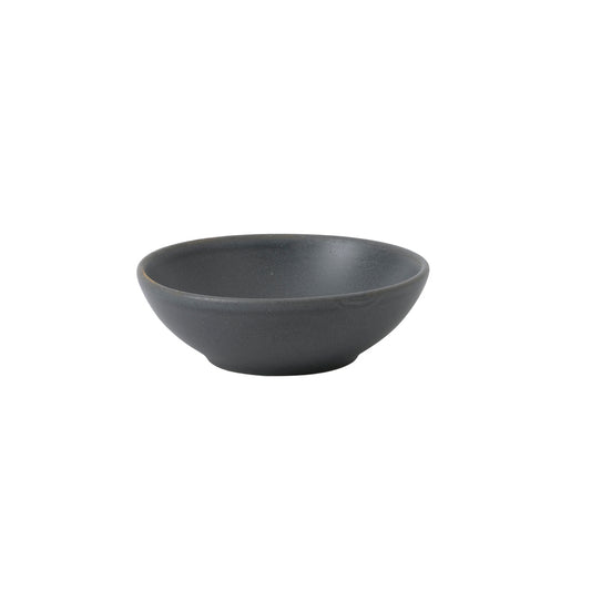 Churchill Nourish Vitrified Porcelain Seattle Grey Round Contour Shallow Bowl 11.6cm 7oz Pack of 12