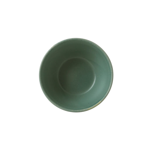 Churchill Nourish Vitrified Porcelain Andorra Green Round Contour Snack Bowl 13cm 40cl 14oz Pack of 12