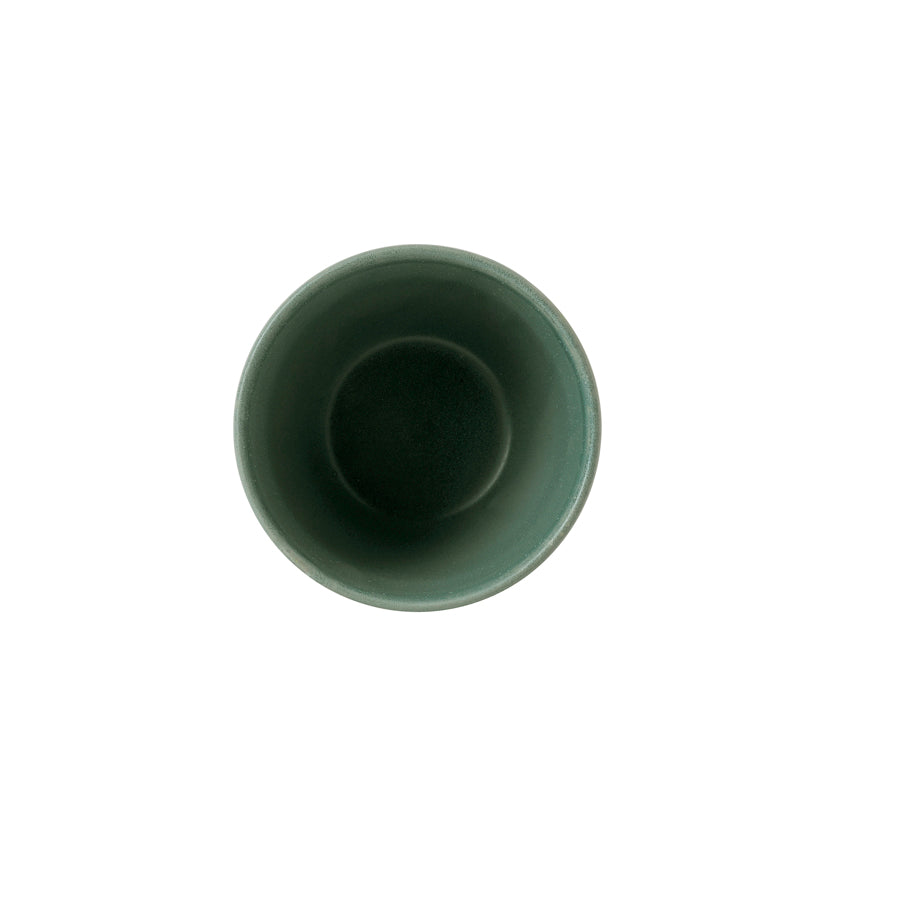 Churchill Nourish Vitrified Porcelain Andorra Green Round Contour Chip Mug 10cm 29cl 11oz Pack of 12