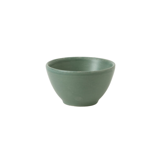 Churchill Nourish Vitrified Porcelain Andorra Green Round Contour Dip Pot 8.5cm 11cl 4oz Pack of 12