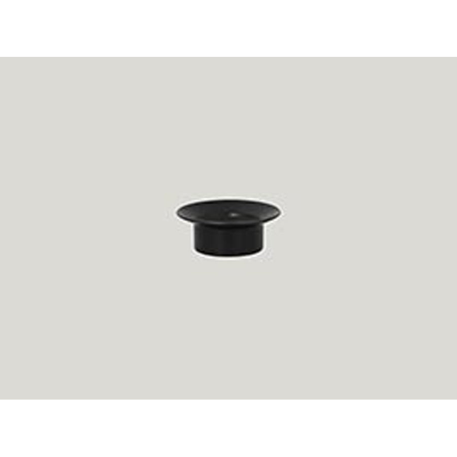 Rak Suggestions Chill Vitrified Porcelain Black Round Stand 12.5cm Pack of 12