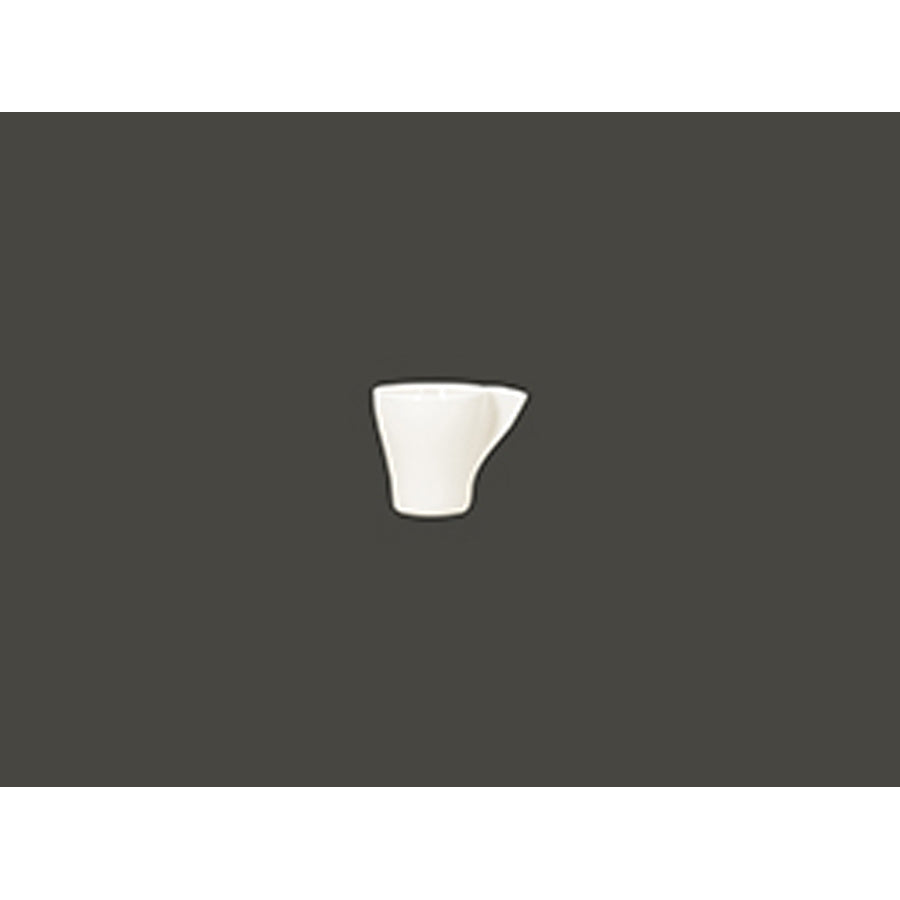 Rak Swirls Vitrified Porcelain White Espresso Cup 7cl Pack of 12