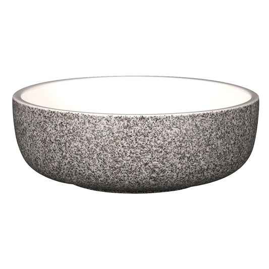 Rak Ease Vitrified Porcelain Dual Grey Round Bowl 16cm 70cl Pack of 4