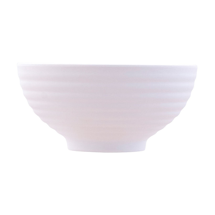 Mirage Fusion Melamine White Round Embossed Bowl 11.5cm Pack of 6