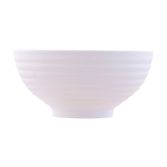 Mirage Fusion Melamine White Round Embossed Bowl 11.5cm Pack of 6