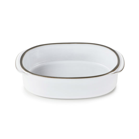 Revol Caractere Ceramic White Oblong Dish 16x11x4.5cm 30cl Pack of 6