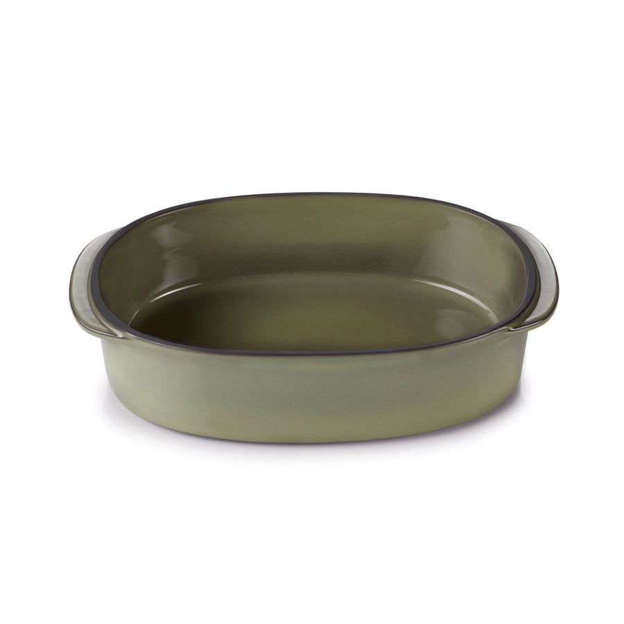 Revol Caractere Ceramic Cardamom Oblong Dish 19x13x5cm 55cl Pack of 3