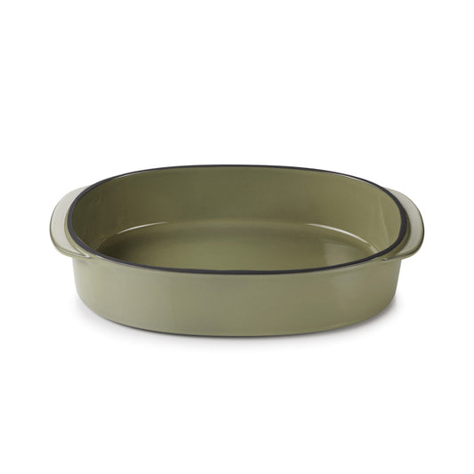 Revol Caractere Ceramic Cardamom Oblong Dish 26x18.5x6cm 1.3 Litre Pack of 2