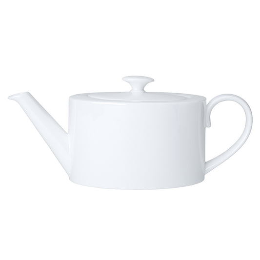 William Edwards Coupe White Bone China 4 Cup Oval Teapot 70cl 24.5oz Pack of 6