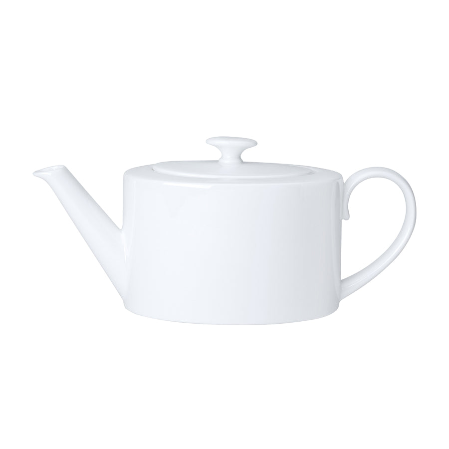 William Edwards Coupe White Bone China 2 Cup Oval Teapot 55cl Pack of 6