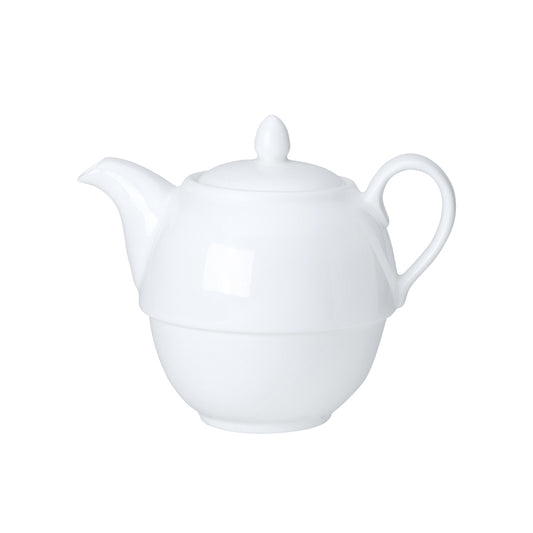 William Edwards Coupe White Bone China Tea for Teapot 46cl Pack of 6