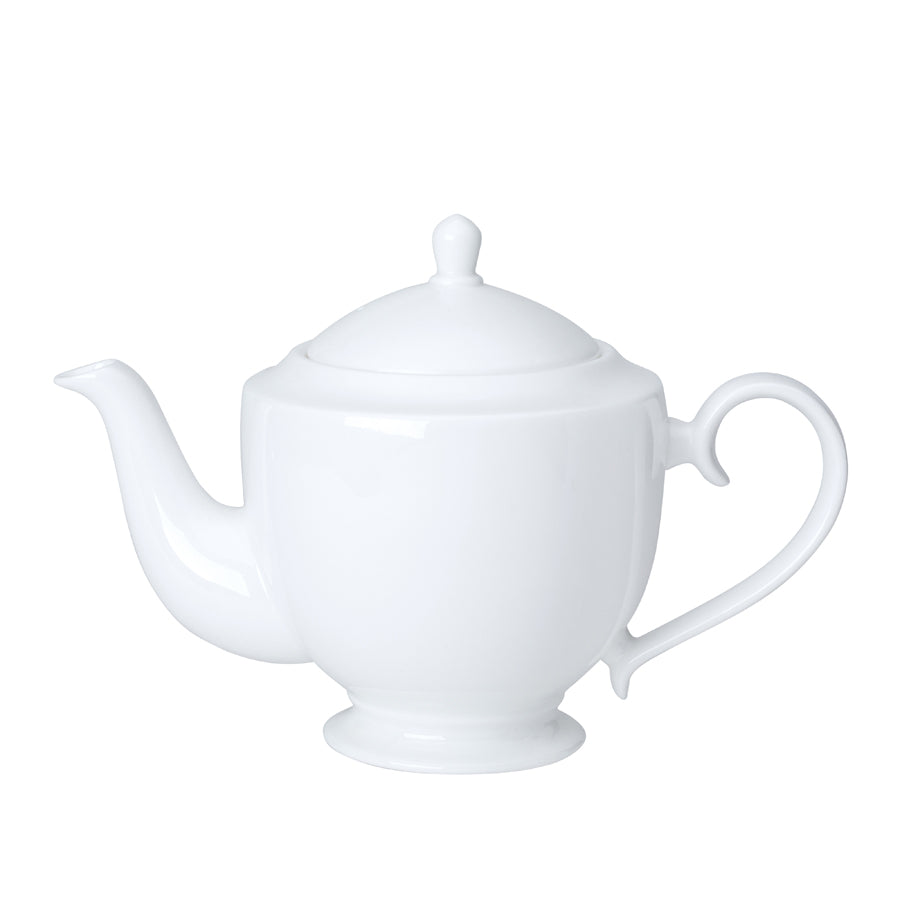 William Edwards Classic White Bone China 4 Cup Teapot 80cl 28oz Pack of 6