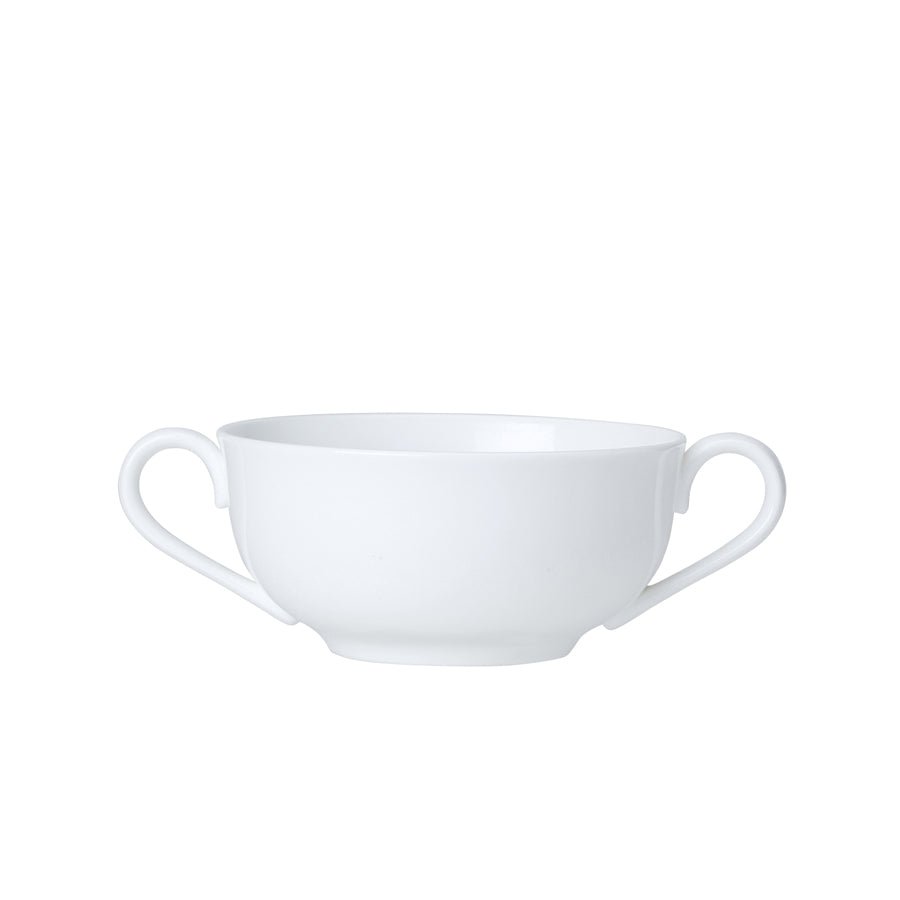 William Edwards Classic White Bone China Round Handled Consomme Cup 5.2cm 20cl Pack of 12