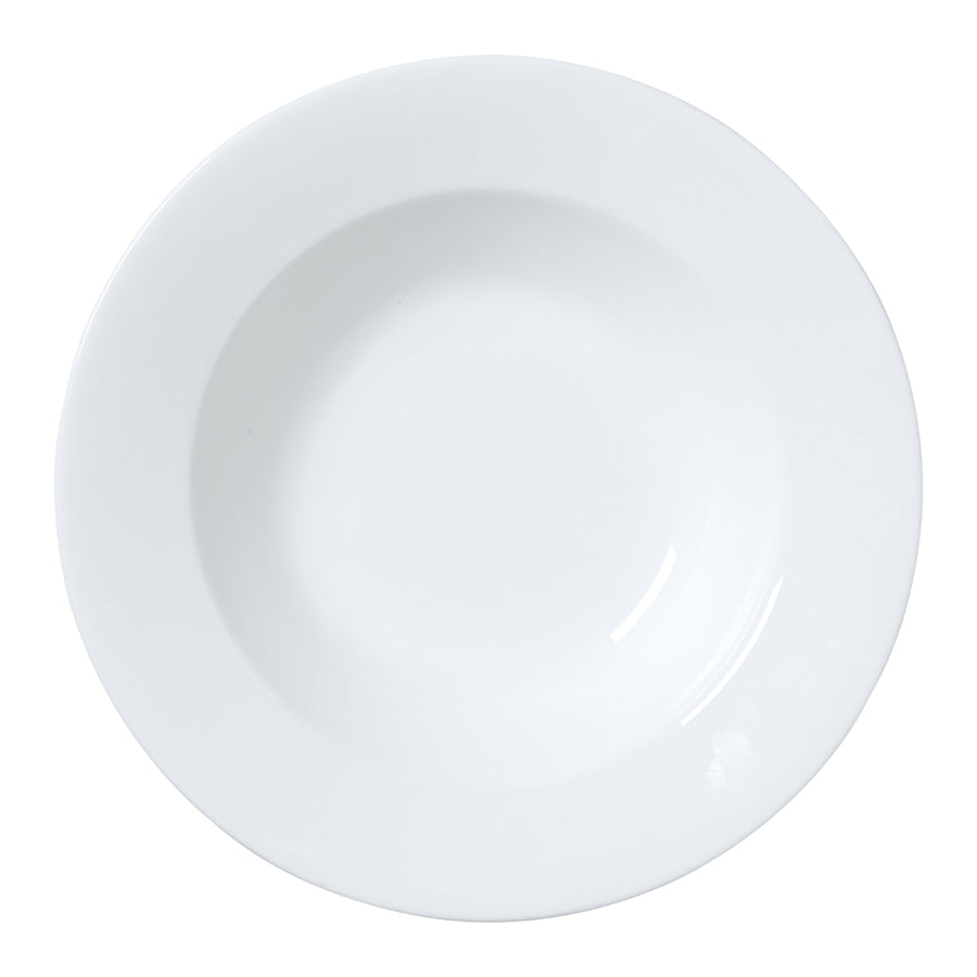 William Edwards Classic White Bone China Round Large Rim Bowl 28cm 60cl 21oz Pack of 6