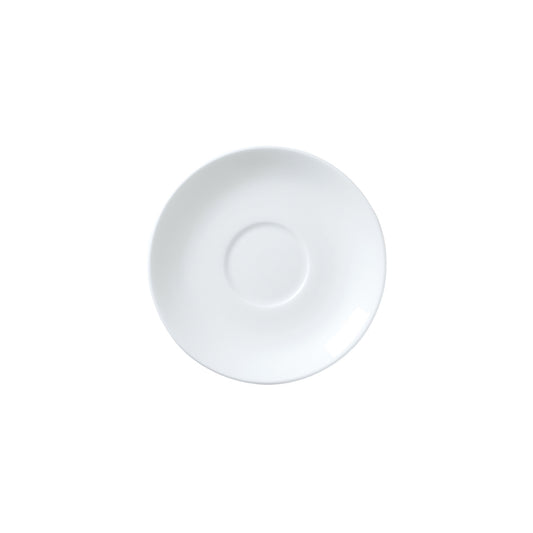 William Edwards Classic White Bone China Round Espresso Saucer 12cm Pack of 12