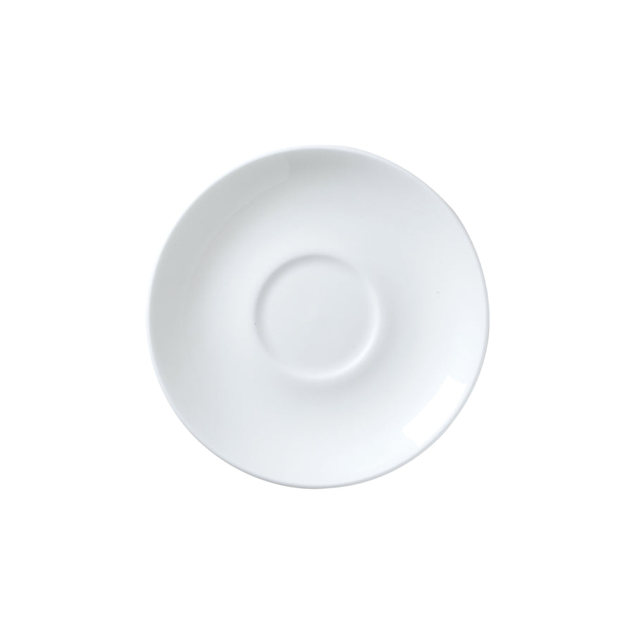 William Edwards Coupe White Bone China Round Tea for One Saucer 14.5cm Pack of 12