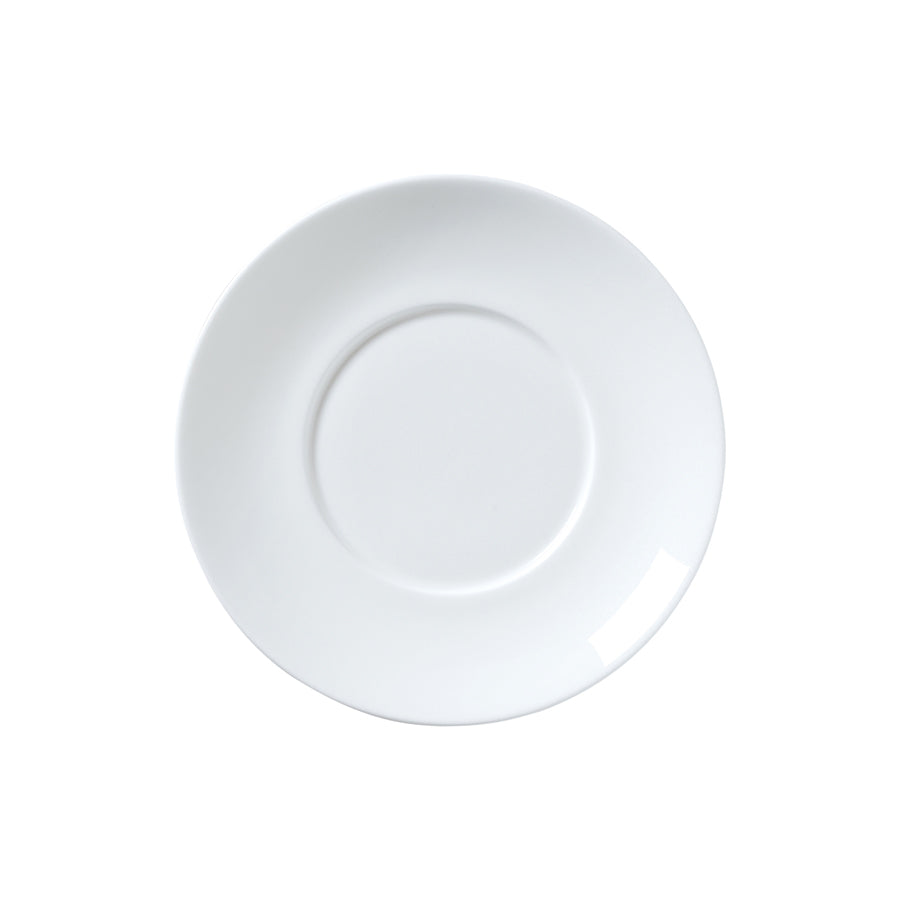 William Edwards Coupe White Bone China Round Saucer 16cm Pack of 12