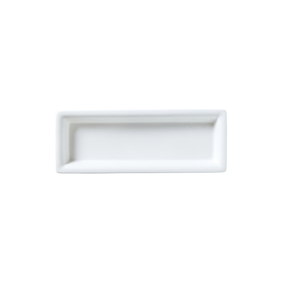 William Edwards Classic White Bone China Rectangular Tray 22.5x8cm Pack of 12