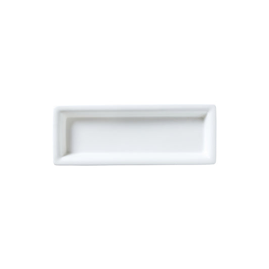 William Edwards Classic White Bone China Rectangular Tray 22.5x8cm Pack of 12