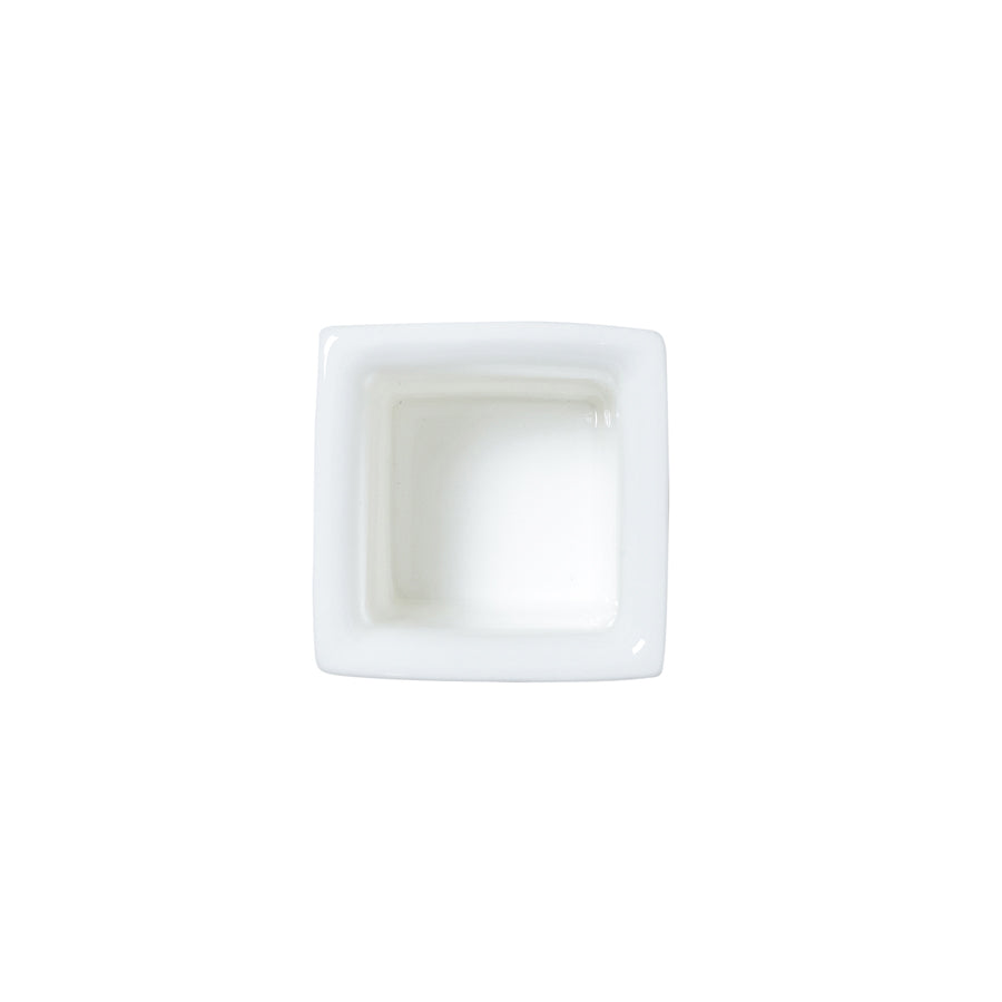 William Edwards Classic White Bone China Square Square Pot 7cm Pack of 6