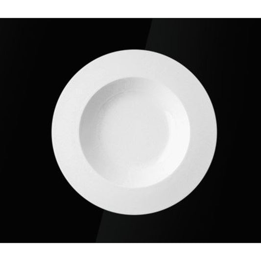 Rak Porcelain Fine Dine Deep Plate 31cm 12.2in White Pack of 6