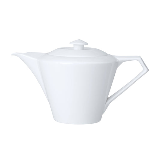 William Edwards Snipe Deco Bone China White Teapot 66cl Pack of 6