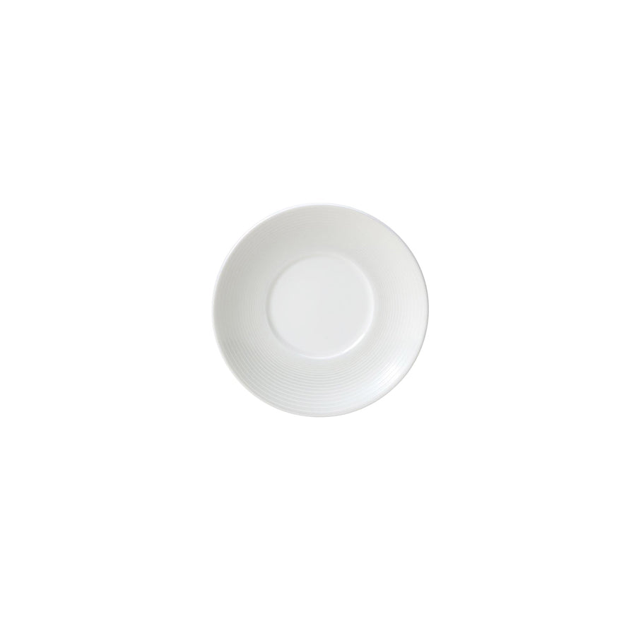 William Edwards Spiro Bone China White Round Espresso Saucer 12cm Pack of 12