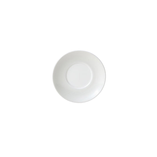 William Edwards Spiro Bone China White Round Espresso Saucer 12cm Pack of 12