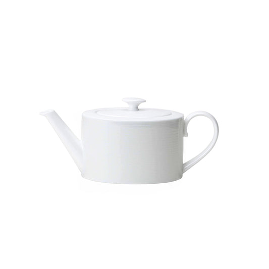 William Edwards Spiro Bone China White Oval 2 Cup Teapot 55cl Pack of 6