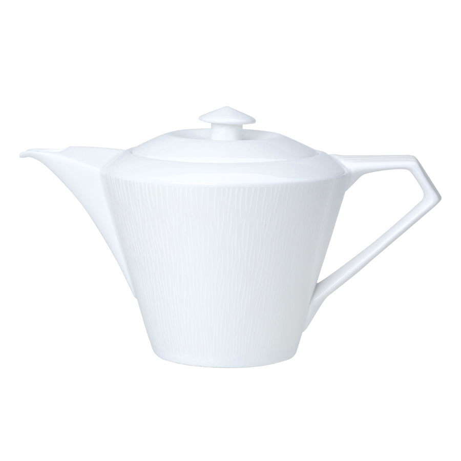 William Edwards Flame Bone China White Teapot 66cl Pack of 6