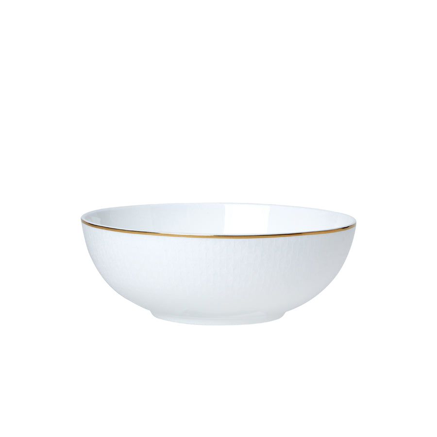 William Edwards Diamond Bone China White Round Coupe Bowl 14.5cm 35cl Pack of 12