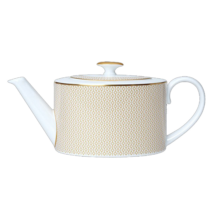 William Edwards Diamond Bone China White 2 Cup Oval Teapot 55cl Pack of 6