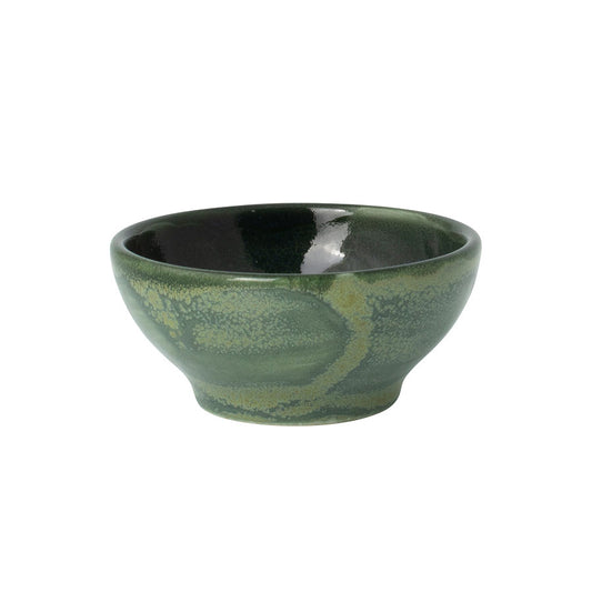 Steelite Aurora Vitrified Porcelain Vesuvius Burnt Emerald Round Tulip Bowl 7.5cm Pack of 12