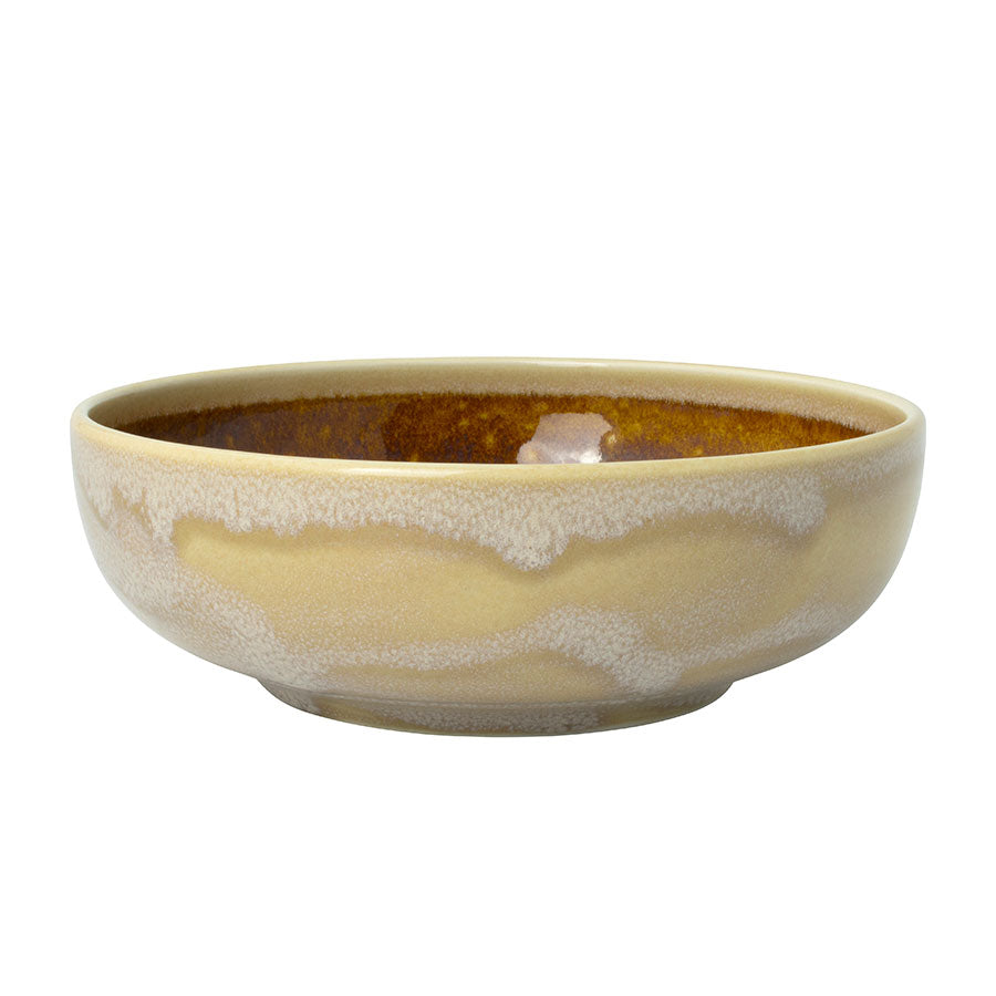 Steelite Aurora Vitrified Porcelain Vesuvius Amber Round Bowl 17.5cm Pack of 12