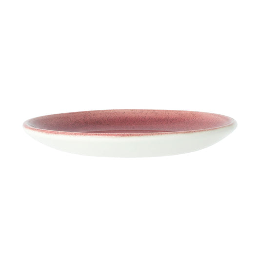 Steelite Aurora Vitrified Porcelain Vesuvius Rose Round Quartz Saucer12.5cm Pack of 12