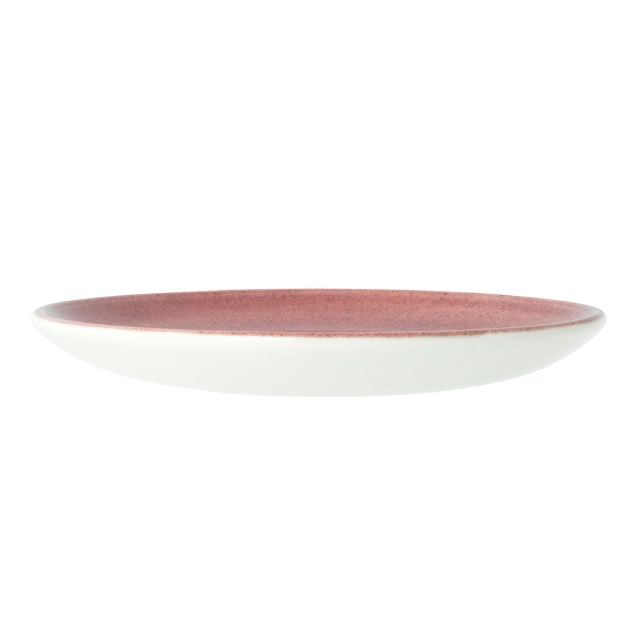 Steelite Aurora Vitrified Porcelain Vesuvius Rose Round Quartz Saucer 15.25cm Pack of 12