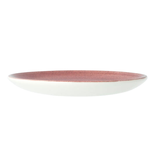 Steelite Aurora Vitrified Porcelain Vesuvius Rose Round Quartz Saucer 15.25cm Pack of 12