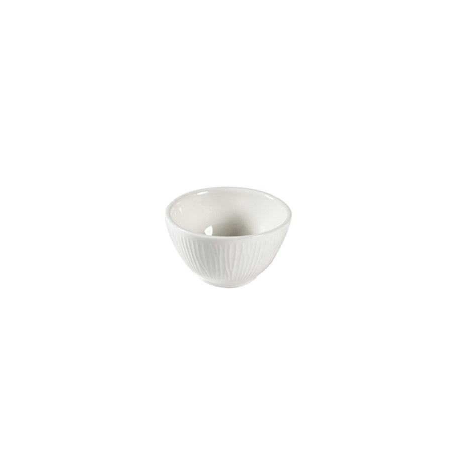 Churchill Bamboo Vitrified Porcelain White Round Dip Pot 7cm 2oz Pack of 12