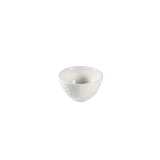 Churchill Bamboo Vitrified Porcelain White Round Dip Pot 7cm 2oz Pack of 12