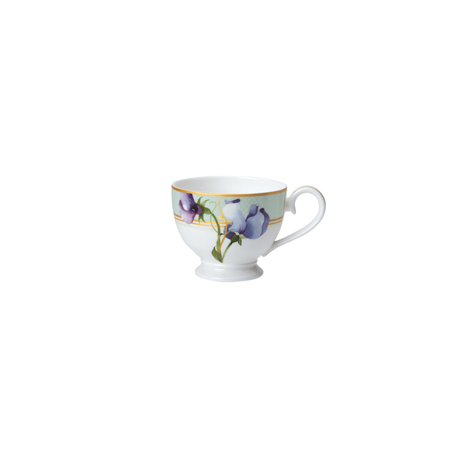 William Edwards Trellis Bone China White Classic Footed Teacup 22cl Pack of 12