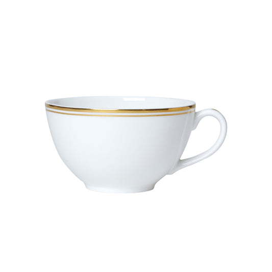 William Edwards Burnished Gold Bone China White Tea for One Cup 28cl 9oz Pack of 12