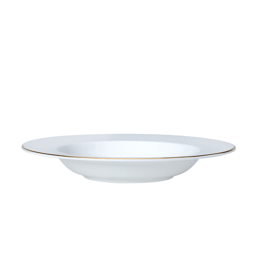 William Edwards Diamond Bone China White Round Classic Rim Bowl 22cm 22.5cl Pack of 12