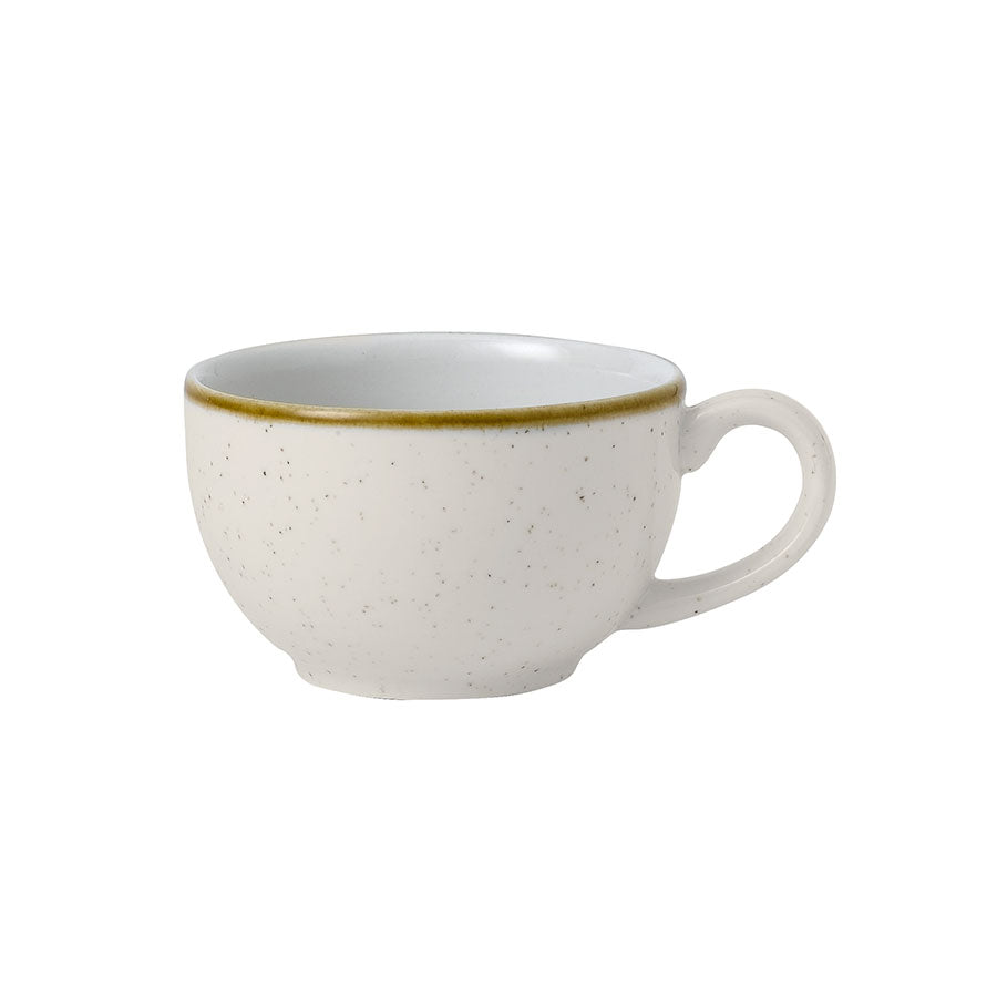 Churchill Stonecast Vitrified Porcelain Barley White Cappuccino Cup 6oz 17cl Pack of 12