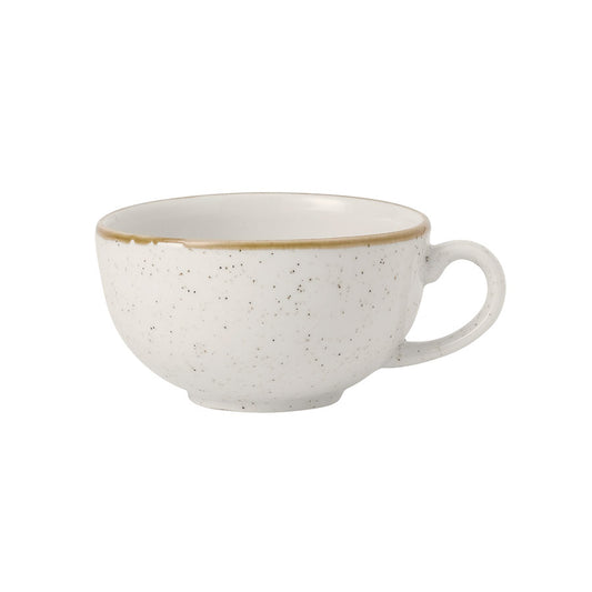 Churchill Stonecast Vitrified Porcelain Barley White Cappuccino Cup 10oz 28cl Pack of 12